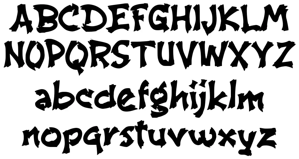 b Bamboo Grovefont specimens