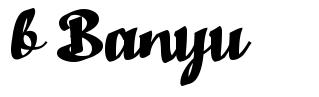 b Banyu font