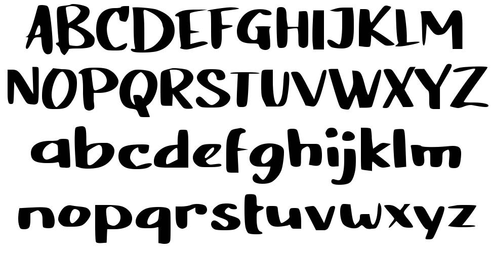 b Basic Drawing font specimens