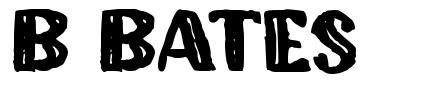 b Bates font