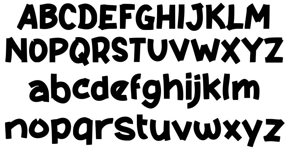 b Bebek Duck font