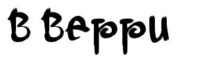 B Beppu font