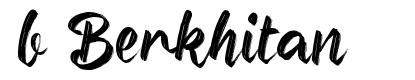 b Berkhitan font