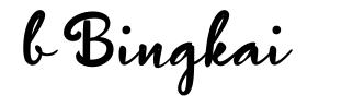 b Bingkai font