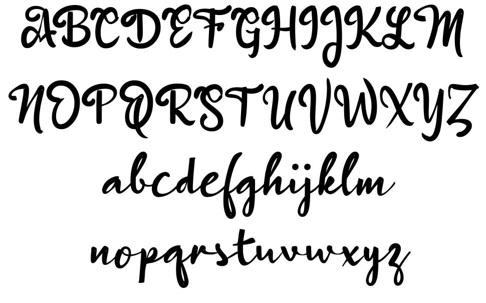 b Bingkai font specimens