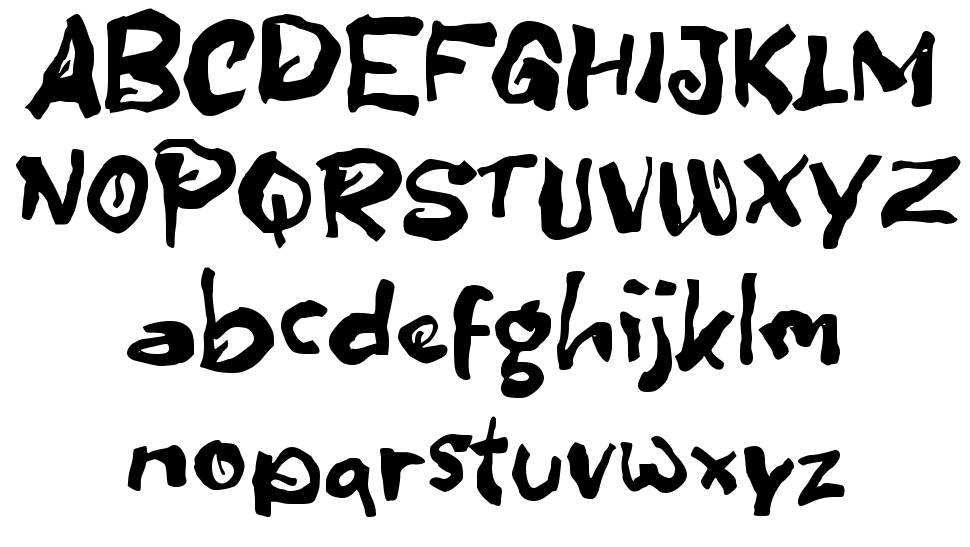 b Buih Kopi font specimens