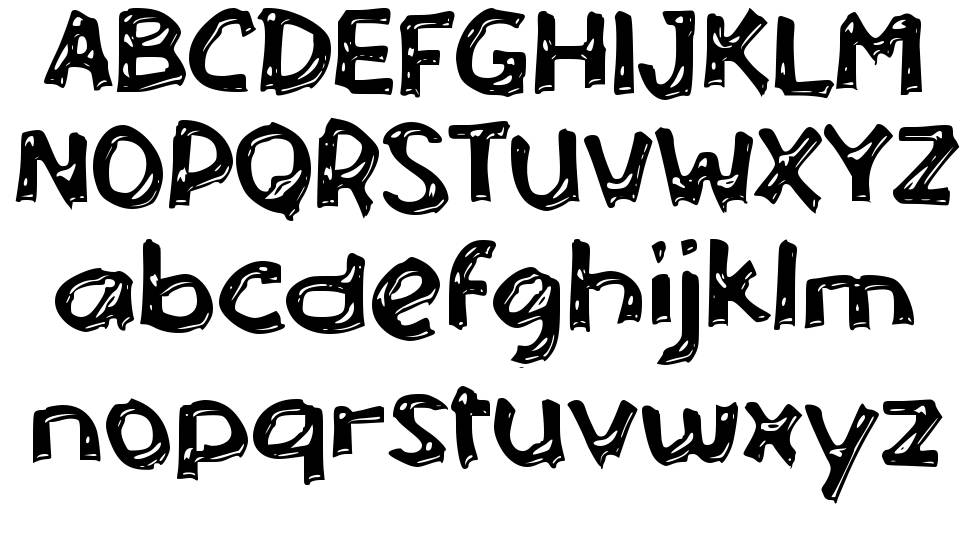 b Bulak Banteng font specimens
