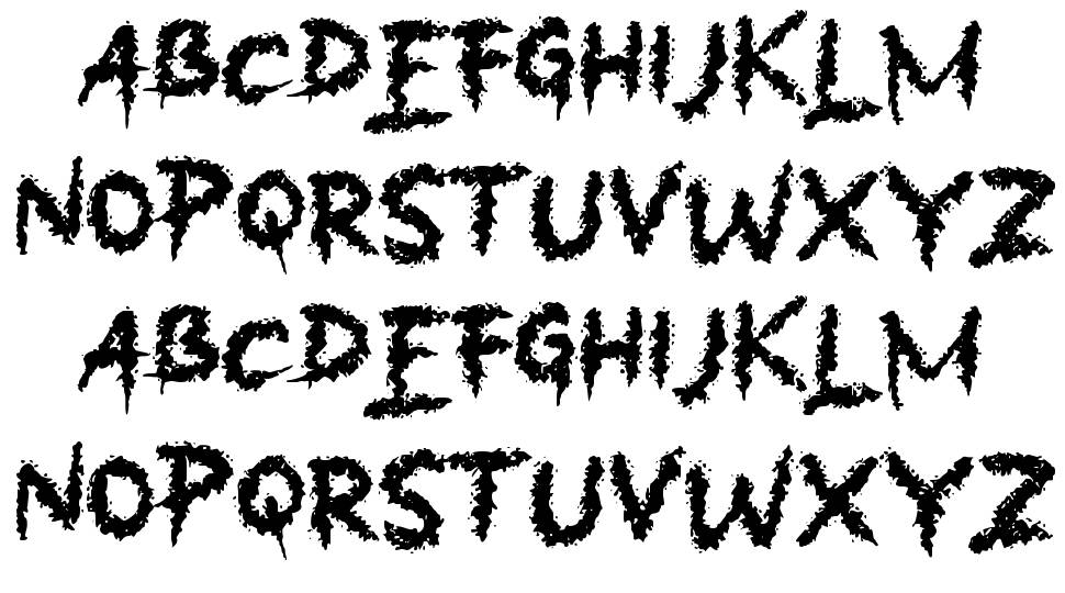 b Bungkam font specimens