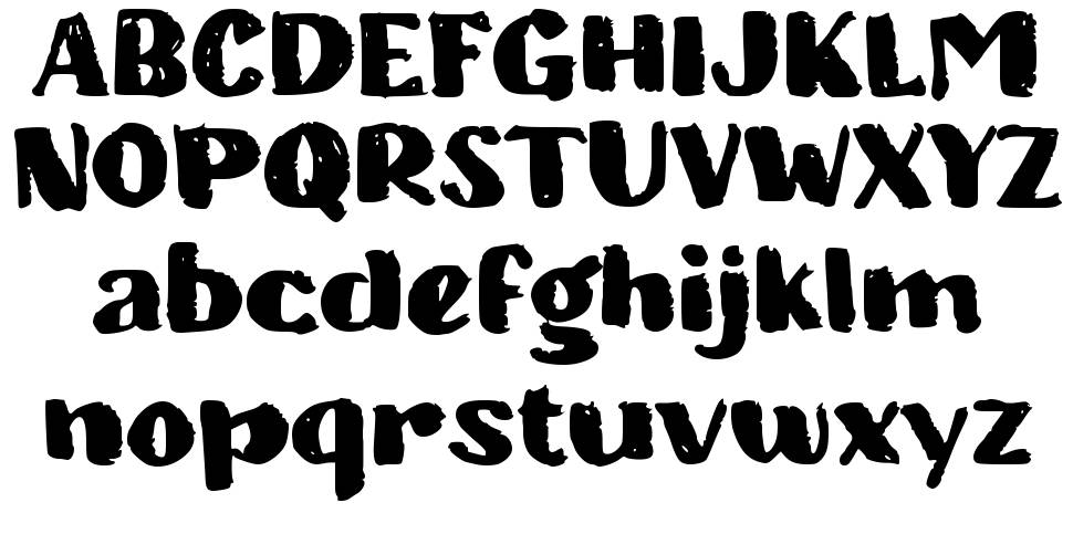 b Butaspasi フォント 標本