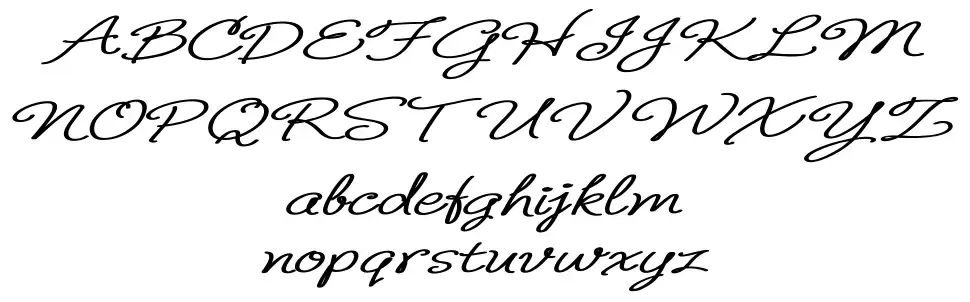 B de bonita font specimens