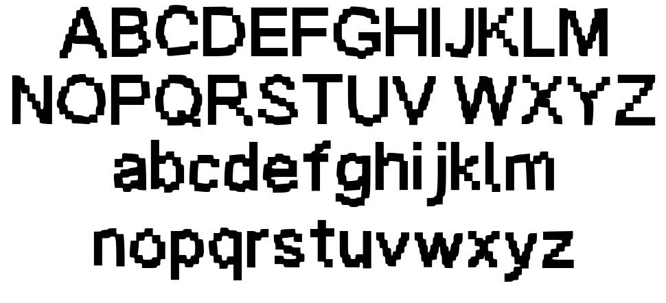 Baardfaant 字形 标本
