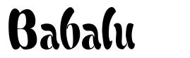 Babalu шрифт