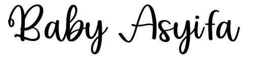 Baby Asyifa font