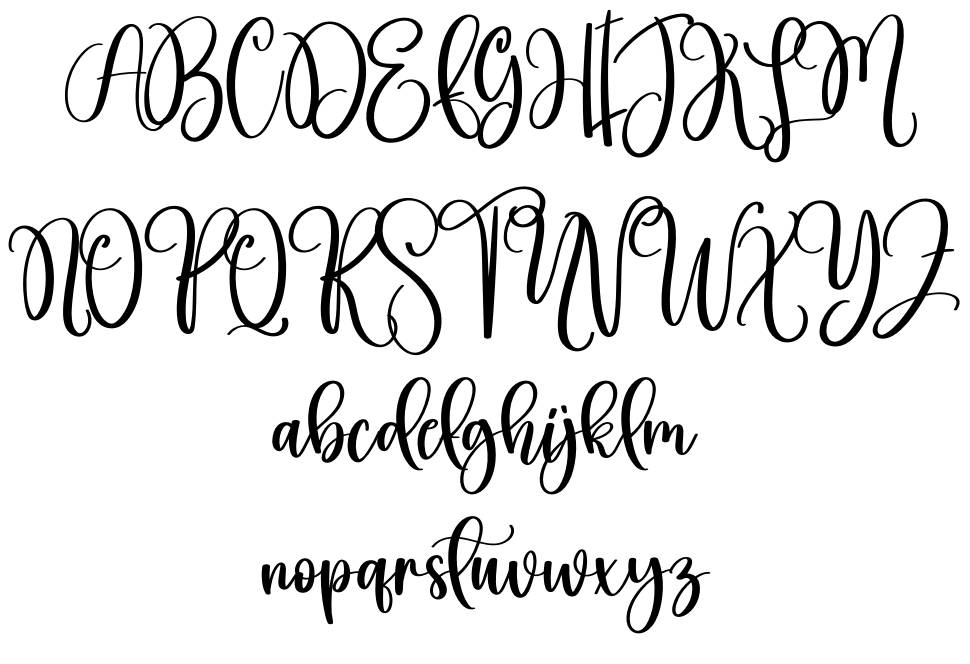 Baby Deer font specimens