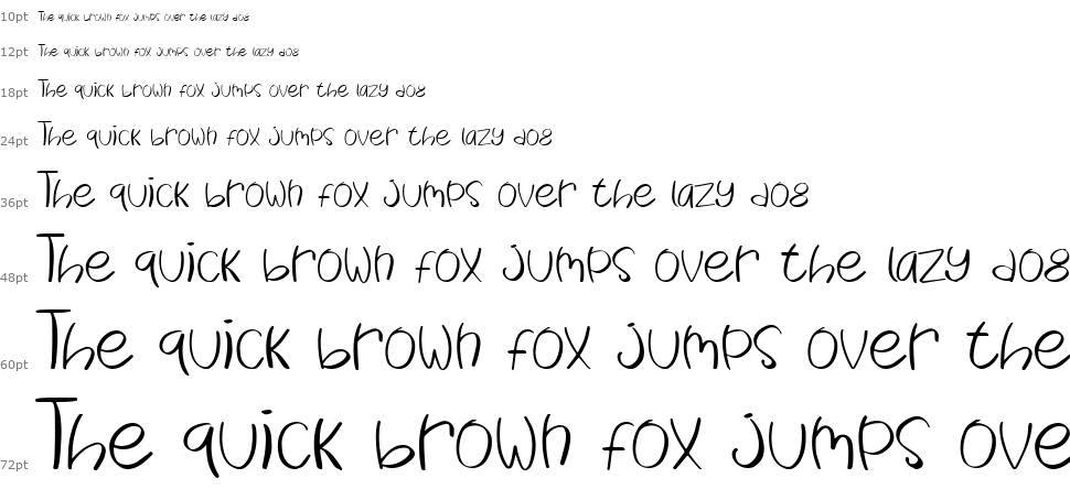 Baby Fruitchy font Waterfall