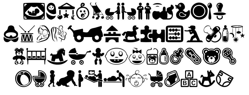 Baby Icons font