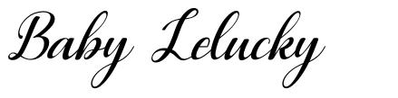 Baby Lelucky font