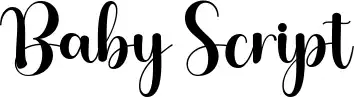 Baby Script font