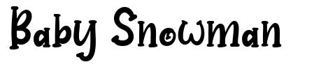 Baby Snowman schriftart