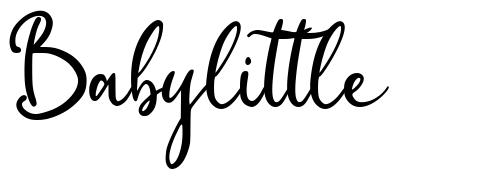 Babylittle font