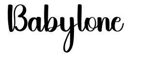 Babylone шрифт