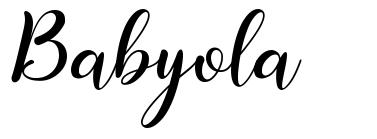 Babyola шрифт