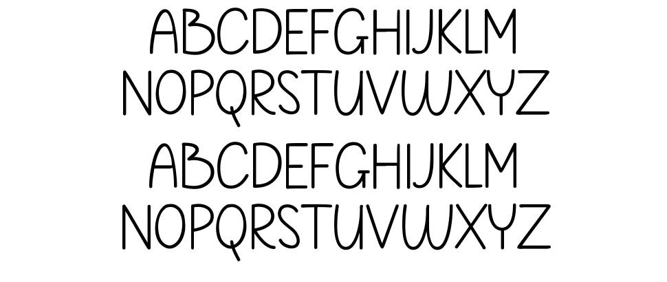 Babyshark font specimens