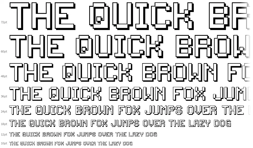 Back to 1982font waterfall