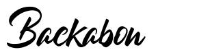 Backabon шрифт