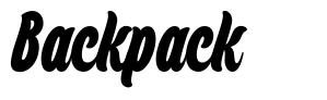 Backpack font