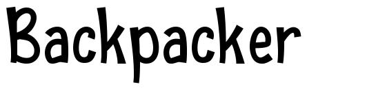 Backpacker шрифт