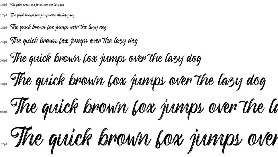Backrush font Şelale