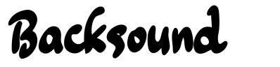 Backsound font