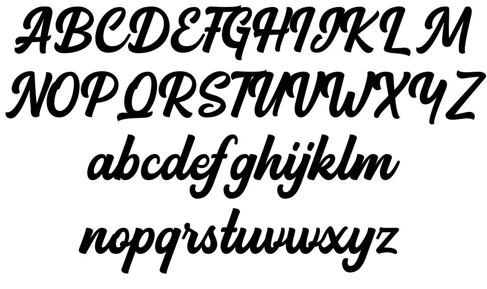 Backstone font specimens