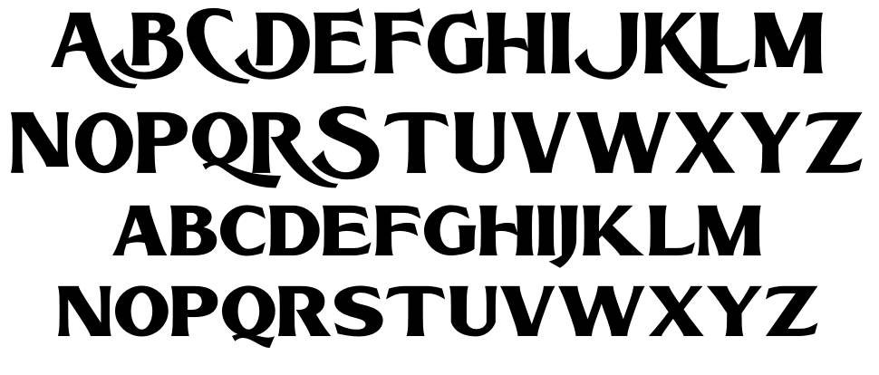Bacode font specimens