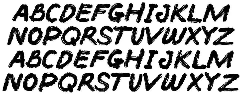 Bacoter schriftart vorschau