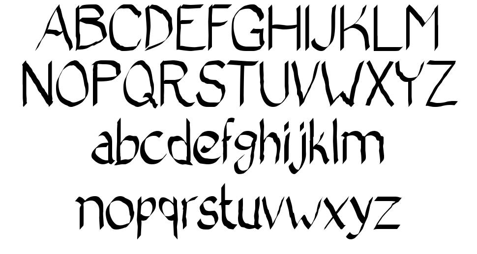 Bad Calligraphic 2 font Örnekler