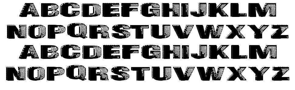 Badazzle font specimens