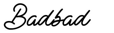 Badbad шрифт