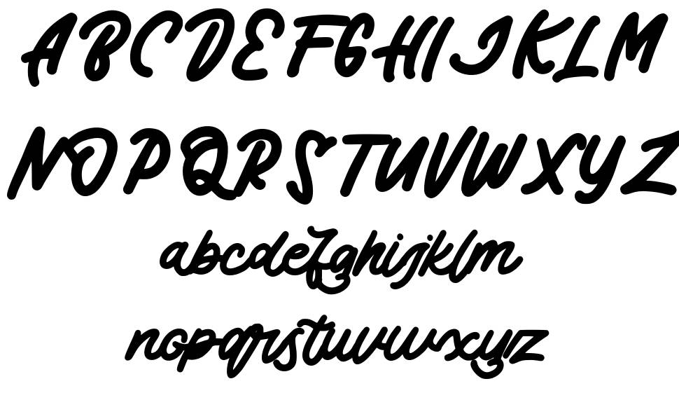 Badeg font specimens