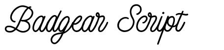 Badgear Script font