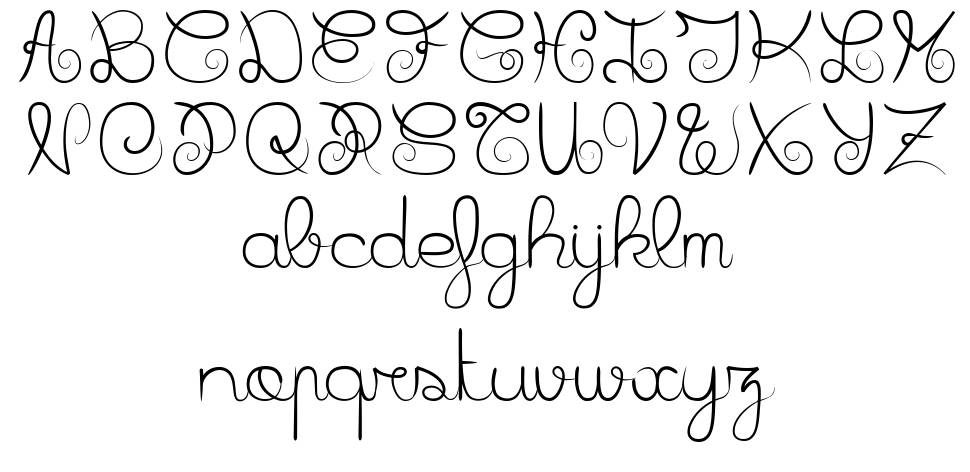 Badiane písmo Exempláře