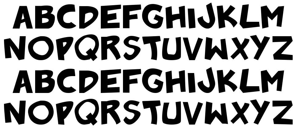 Badonk-a-donk font specimens