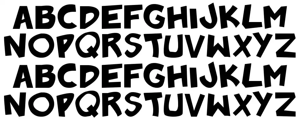 Badonk-a-donkfont specimens