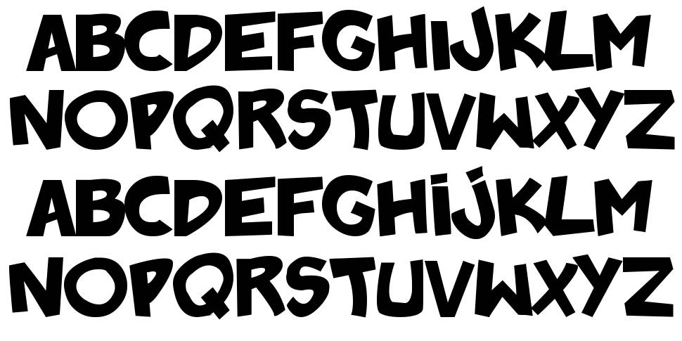 Badonk-A-Donk2 font specimens