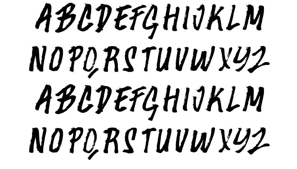 Bagato font Örnekler