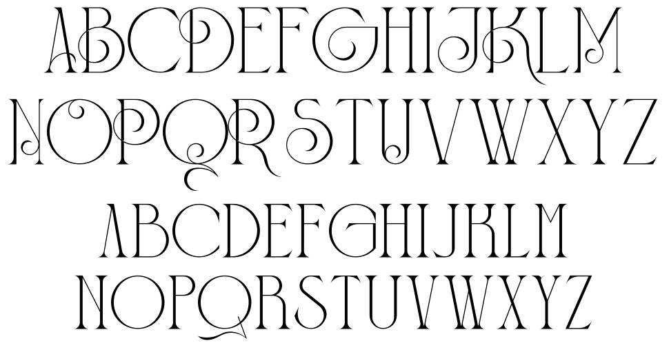 Bagisko font specimens