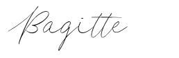 Bagitte шрифт