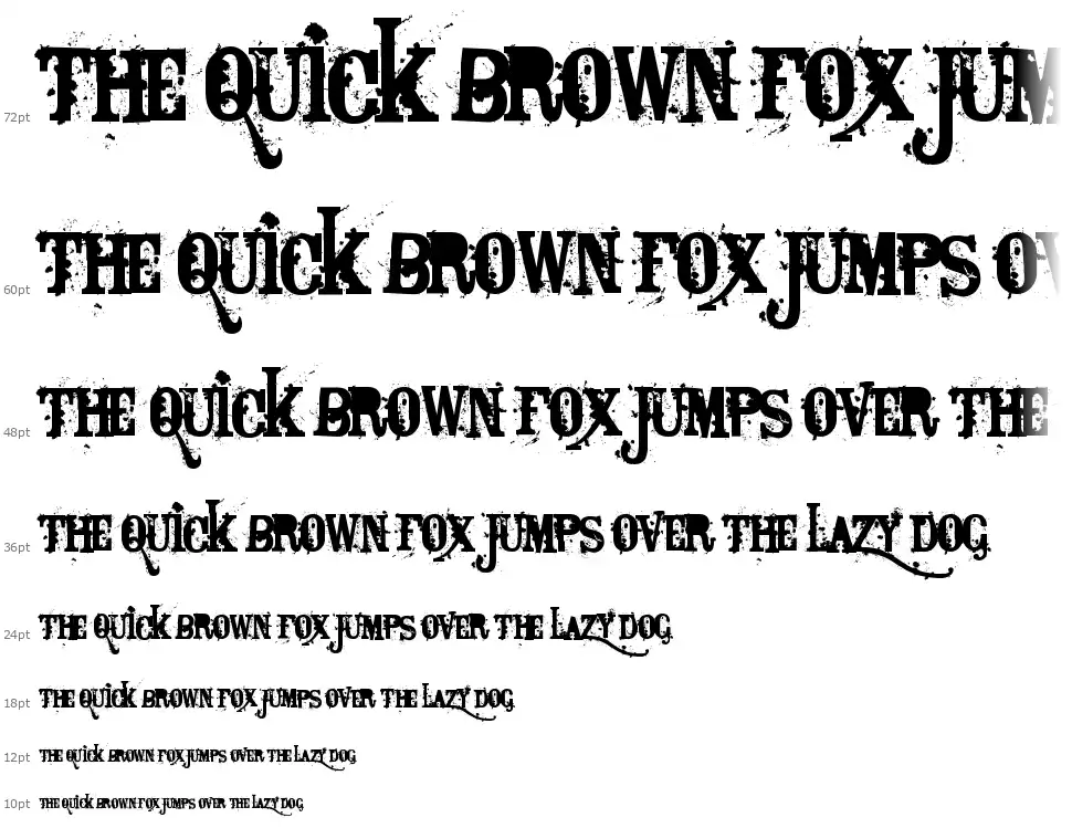 Bagpack font Waterfall