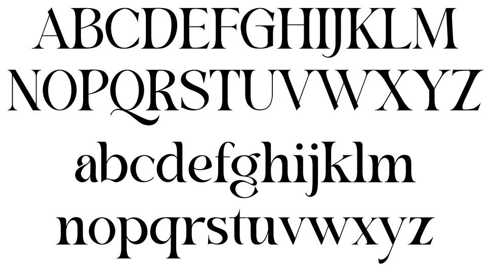 Baguile font Örnekler